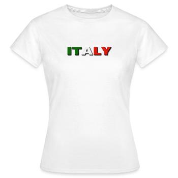 ITALIE. SAMER BRASIL (ITALIE) - T-shirt Femme - blanc - Devant - AI Model Female 172 dark (172cm)