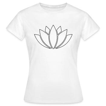 LOTUS - T-shirt Femme - blanc - Devant - AI Model Female 172 dark (172cm)