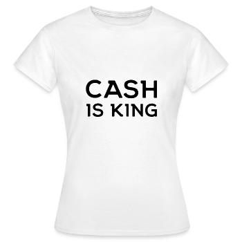 L'argent est roi L'argent drôle dit roi cadeau - T-shirt Femme - blanc - Devant - AI Model Female 172 dark (172cm)