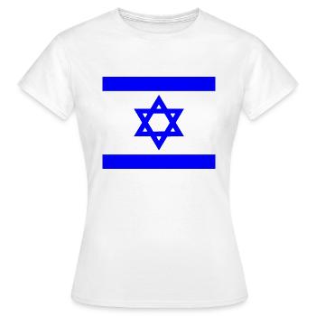 Israël - T-shirt Femme - blanc - Devant - AI Model Female 172 dark (172cm)