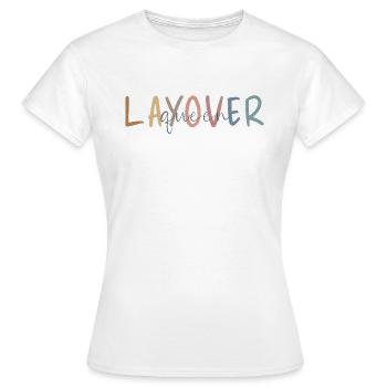 Flight Attendant Geschenk - Flugbegleiter Geschenk - Frauen T-Shirt - Weiß - Vorne - AI Model Female 172 dark (172cm)