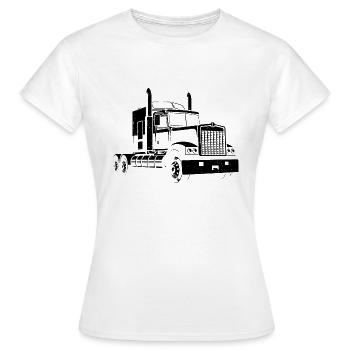 Camion camion camions camions - T-shirt Femme - blanc - Devant - AI Model Female 172 dark (172cm)
