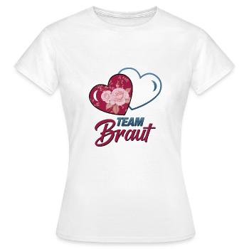 Team Braut 2023 - Frauen T-Shirt - Weiß - Vorne - AI Model Female 172 dark (172cm)