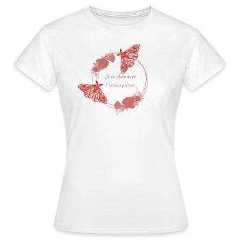 Je vis pleinement l’instant présent - T-shirt Femme - blanc - Devant - AI Model Female 172 dark (172cm)