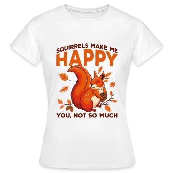 Eichhörnchen - Frauen T-Shirt - Weiß - Vorne - AI Model Female 172 dark (172cm)