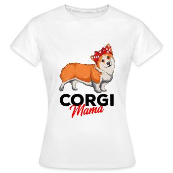 Corgi - Frauen T-Shirt - Weiß - Vorne - AI Model Female 172 dark (172cm)