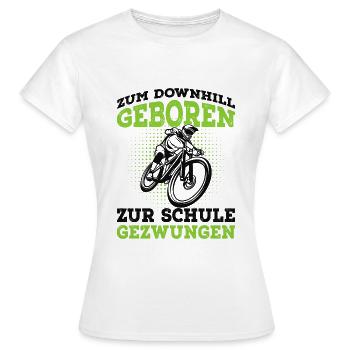 Downhill - Frauen T-Shirt - Weiß - Vorne - AI Model Female 172 dark (172cm)