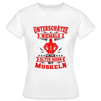 Bodybuilder - Frauen T-Shirt - Weiß - Vorne - AI Model Female 172 dark (172cm)
