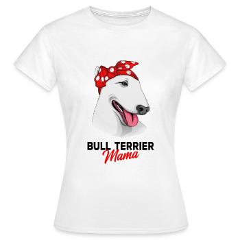 Bull terrier - T-shirt Femme - blanc - Devant - AI Model Female 172 dark (172cm)