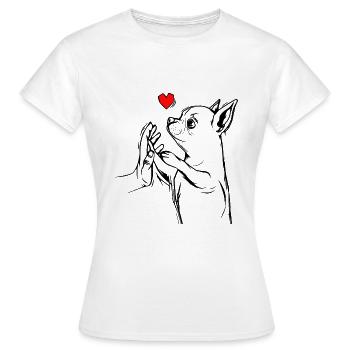 Chihuahua - Maglietta da donna - bianco - Fronte - AI Model Female 172 dark (172cm)