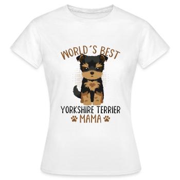 Yorkshire Terrier - T-shirt Femme - blanc - Devant - AI Model Female 172 dark (172cm)
