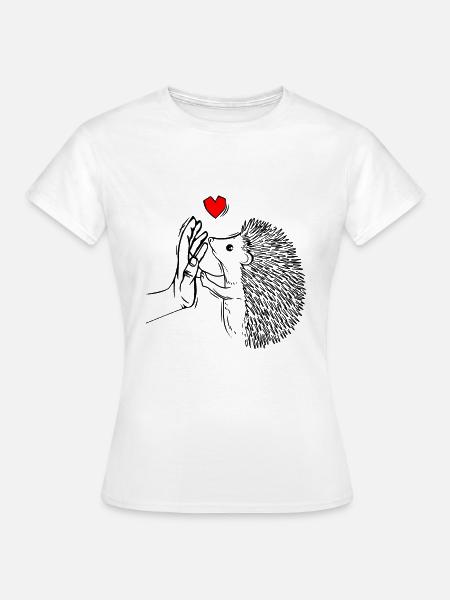 Igel - Frauen T-Shirt - Weiß