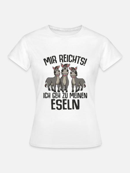 Esel - Frauen T-Shirt - Weiß