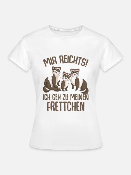 Frettchen - Frauen T-Shirt - Weiß