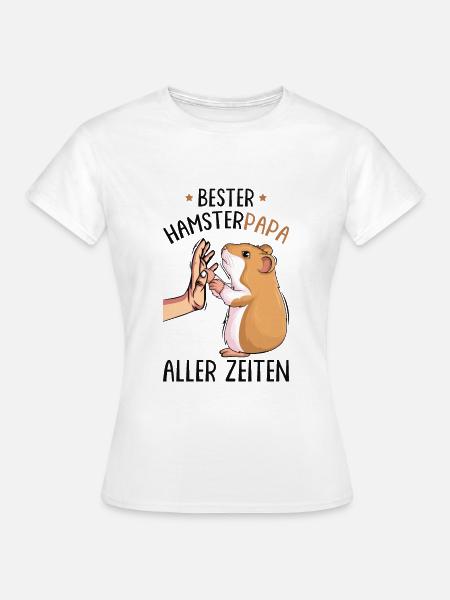 Bester Hamster Papa - Frauen T-Shirt - Weiß