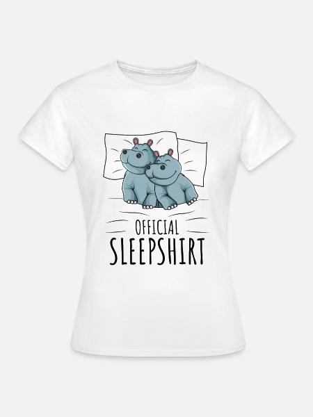 Nilpferd - Frauen T-Shirt - Weiß
