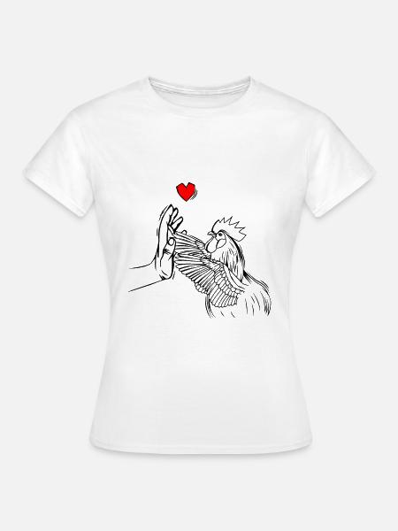 Hühner - Frauen T-Shirt - Weiß