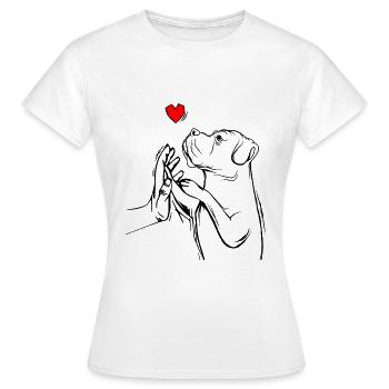 Cane corso - T-shirt Femme - blanc - Devant - AI Model Female 172 dark (172cm)
