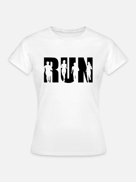 Run, Running Team, Runner - T-shirt Femme - blanc