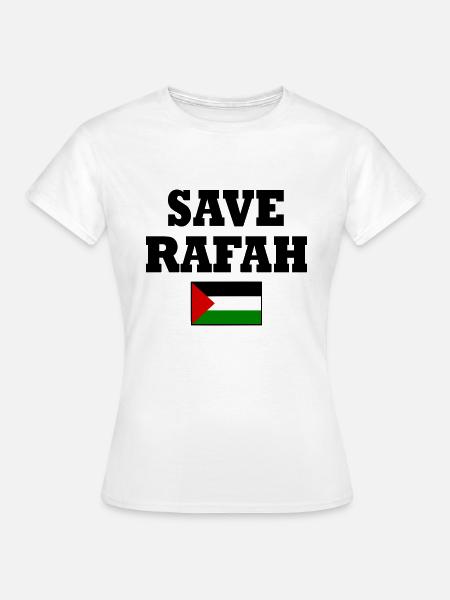 Save rafah - Frauen T-Shirt - Weiß