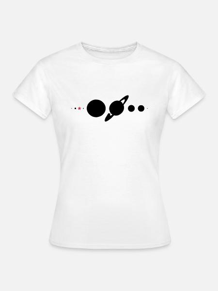Sonnensystem* - Frauen T-Shirt - Weiß