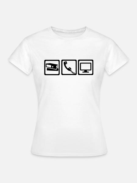 Büro - Frauen T-Shirt - Weiß