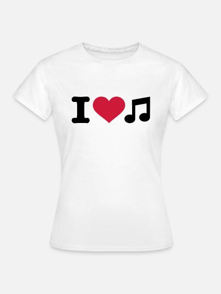I love music - T-shirt Femme - blanc
