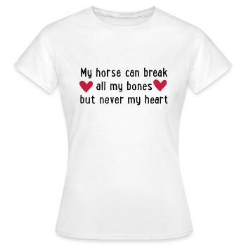 cheval - T-shirt Femme - blanc - Devant - AI Model Female 172 dark (172cm)
