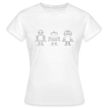 Robot - Women's T-Shirt - white - Front - AI Model Female 172 dark (172cm)