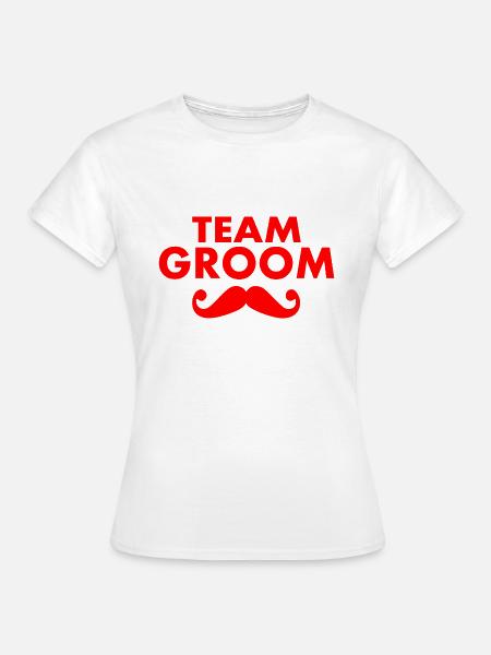 Team groom - Frauen T-Shirt - Weiß