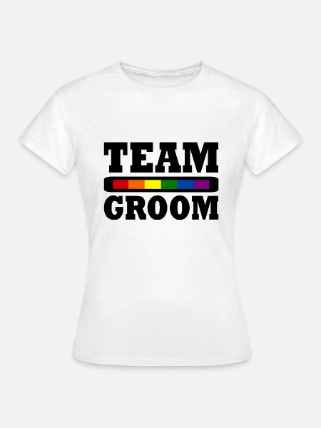 Team groom - Frauen T-Shirt - Weiß