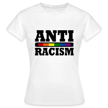 antiraciste - T-shirt Femme - blanc - Devant - AI Model Female 172 dark (172cm)