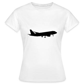 Flying Wear A320 - Frauen T-Shirt - Weiß - Vorne - AI Model Female 172 dark (172cm)