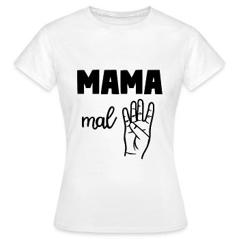 Mama Mal Vier - Frauen T-Shirt - Weiß - Vorne - AI Model Female 172 dark (172cm)