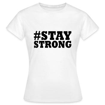 RESTE FORT - T-shirt Femme - blanc - Devant - AI Model Female 172 dark (172cm)