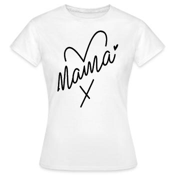 Mom Motif | Gift idea for Mother's Day - Women's T-Shirt - white - Front - AI Model Female 172 dark (172cm)