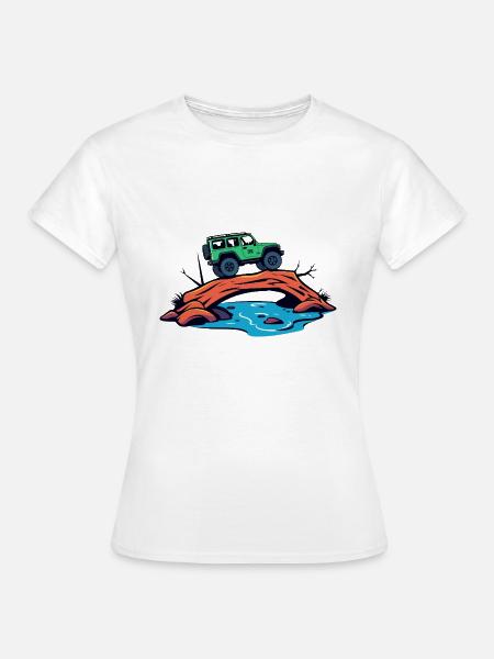Geländewagen - Frauen T-Shirt - Weiß