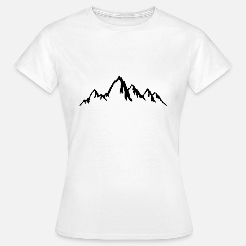 Mountains, Mountain range - Women's T-Shirt - white