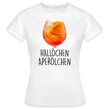 Bonjour apéritif apéritif d'été - T-shirt Femme - blanc - Devant - AI Model Female 172 dark (172cm)