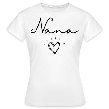 Nana. Nana gift - Women's T-Shirt - white - Front - AI Model Female 172 dark (172cm)