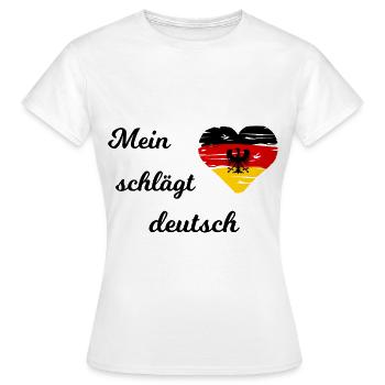 L’élection pour l’Allemagne - T-shirt Femme - blanc - Devant - AI Model Female 172 dark (172cm)