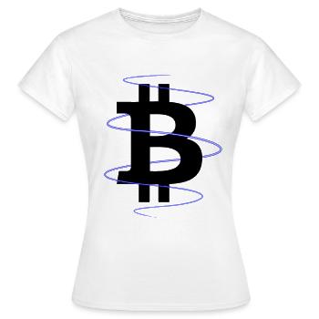 Bitcoin - T-shirt Femme - blanc - Devant - AI Model Female 172 dark (172cm)