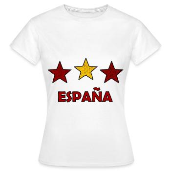 Les Espagnols - T-shirt Femme - blanc - Devant - AI Model Female 172 dark (172cm)