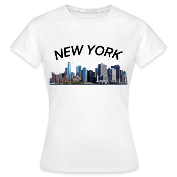 New York NewYork City - Frauen T-Shirt - Weiß - Vorne - AI Model Female 172 dark (172cm)