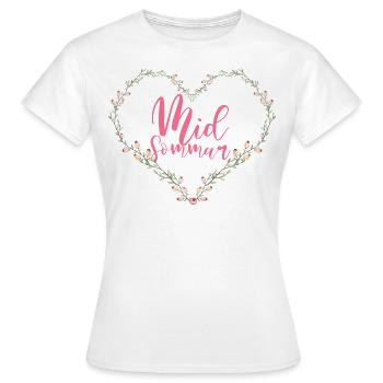 Midsommar, Suède, Suède, été, été, soleil - T-shirt Femme - blanc - Devant - AI Model Female 172 dark (172cm)