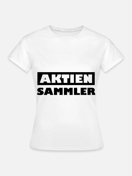 Der Aktiensammler - Frauen T-Shirt - Weiß