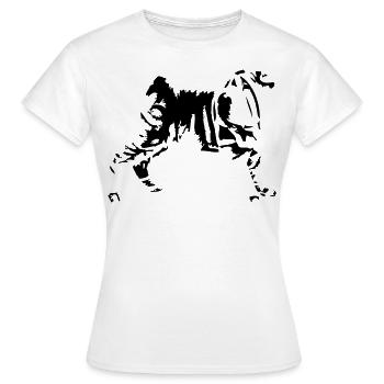 shar-pei - Frauen T-Shirt - Weiß - Vorne - AI Model Female 172 dark (172cm)