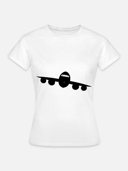 Das Flugzeug - Frauen T-Shirt - Weiß