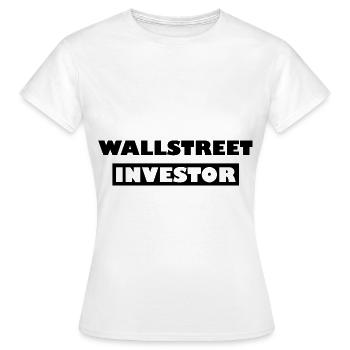 L’investisseur de Wall Street - T-shirt Femme - blanc - Devant - AI Model Female 172 dark (172cm)