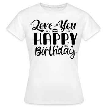 Birthday Queen 10 Happy Birthday - Women's T-Shirt - white - Front - AI Model Female 172 dark (172cm)